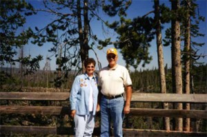 Kathy and Dit Maass enjoying Yellowstone Park